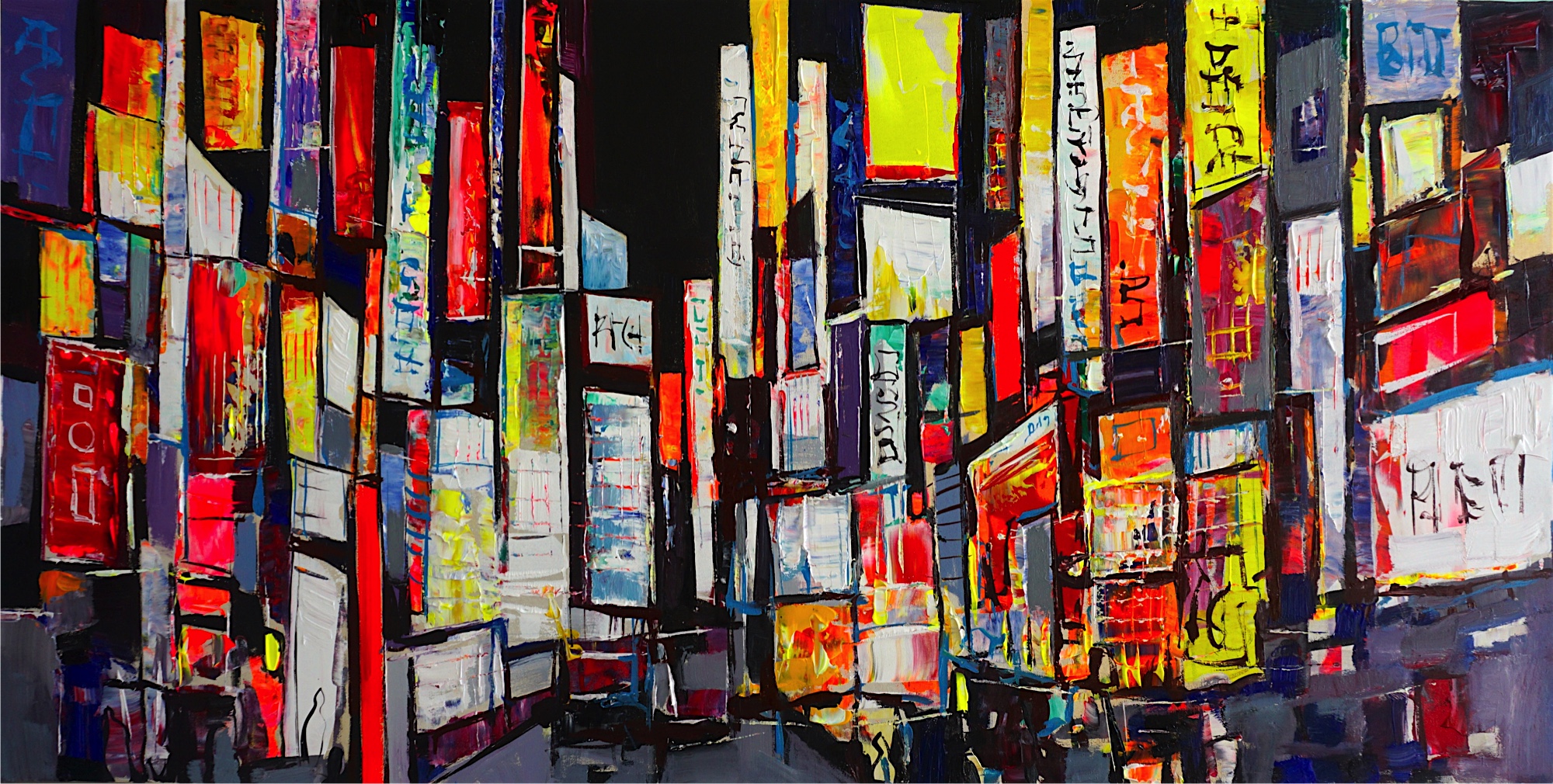 Tokyo City of Lights - 160 x 80 cm by Paul Ygartua